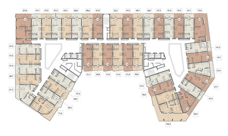 183,2 м², 3-комнатные апартаменты 366 400 000 ₽ - изображение 78