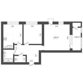 Квартира 57,8 м², 2-комнатная - изображение 1