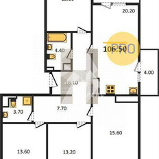 Квартира 106,5 м², 4-комнатная - изображение 5