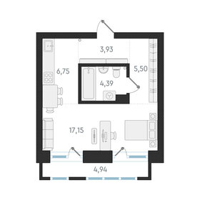 36 м², квартира-студия 9 450 000 ₽ - изображение 92
