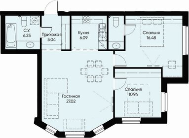 80,5 м², 2-комнатная квартира 26 900 000 ₽ - изображение 1