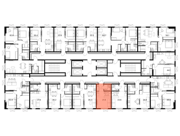 22,6 м², апартаменты-студия 4 927 500 ₽ - изображение 70