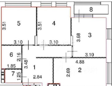 Квартира 64,4 м², 3-комнатная - изображение 1