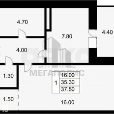 Квартира 38 м², 1-комнатная - изображение 2