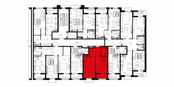 41,3 м², 1-комнатная квартира 4 752 950 ₽ - изображение 47