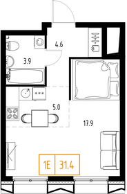 Квартира 31,4 м², 1-комнатная - изображение 2