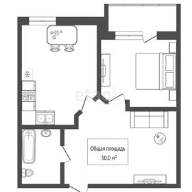 Квартира 30 м², студия - изображение 2