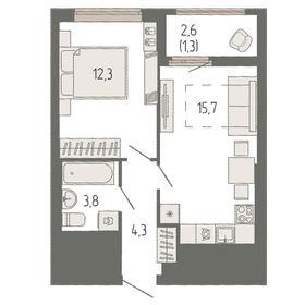 34,5 м², 1-комнатная квартира 7 100 000 ₽ - изображение 49