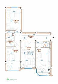 Квартира 98,4 м², 3-комнатная - изображение 2