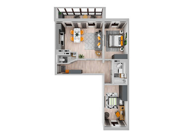 43 м², 1-комнатная квартира 30 000 ₽ в месяц - изображение 5