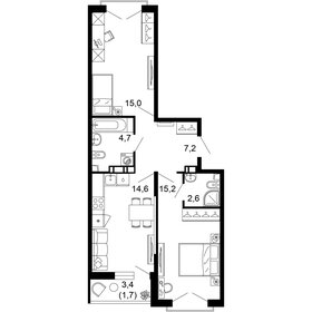 60,9 м², 2-комнатная квартира 22 246 770 ₽ - изображение 31