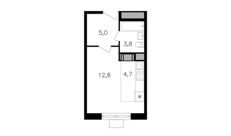 28 м², квартира-студия 11 600 000 ₽ - изображение 53