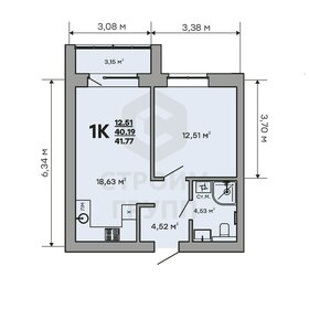 42,5 м², 1-комнатная квартира 4 053 716 ₽ - изображение 18