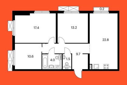 Квартира 80 м², 4-комнатная - изображение 1