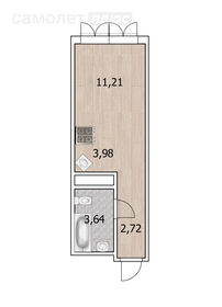 Квартира 21 м², студия - изображение 1