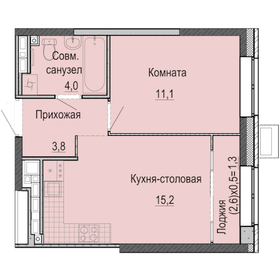 Квартира 35,4 м², 1-комнатная - изображение 1