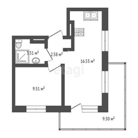 Квартира 32,1 м², 1-комнатная - изображение 1