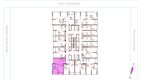 57,6 м², 2-комнатная квартира 10 749 542 ₽ - изображение 17