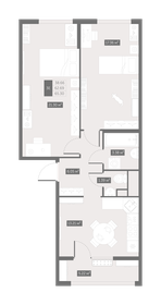 Квартира 65,3 м², 2-комнатная - изображение 1