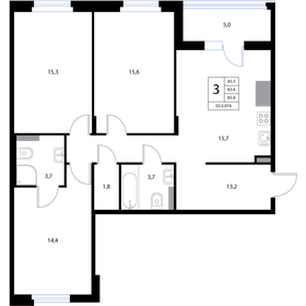 91,7 м², 4-комнатная квартира 16 025 716 ₽ - изображение 30