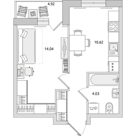 37,1 м², 1-комнатная квартира 5 210 000 ₽ - изображение 71