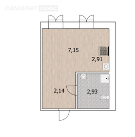 Квартира 15,1 м², студия - изображение 1