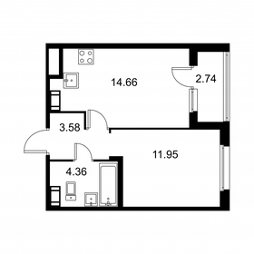 36 м², 1-комнатная квартира 5 686 420 ₽ - изображение 78