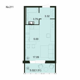 Квартира 30,7 м², студия - изображение 1