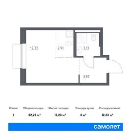 Квартира 22,3 м², студия - изображение 1