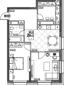65,5 м², 2-комнатная квартира 14 090 000 ₽ - изображение 17