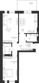 Квартира 67,8 м², 2-комнатная - изображение 1