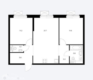 Квартира 58,3 м², 3-комнатная - изображение 2