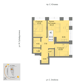 88 м², 3-комнатная квартира 12 900 000 ₽ - изображение 31