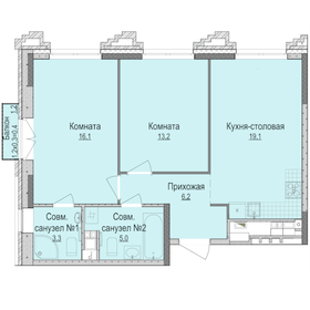 100 м², 3-комнатная квартира 10 500 000 ₽ - изображение 70