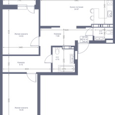 Квартира 81,9 м², 3-комнатная - изображение 2