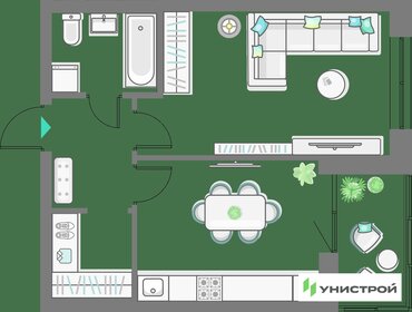 41,7 м², 1-комнатная квартира 5 700 000 ₽ - изображение 62