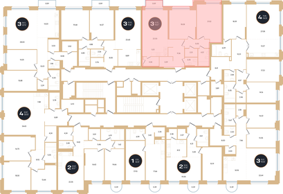 98,4 м², 3-комнатная квартира 23 000 000 ₽ - изображение 21
