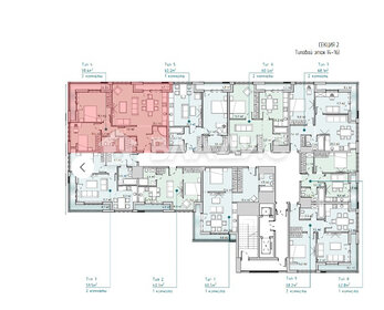 Квартира 98,4 м², 2-комнатная - изображение 1