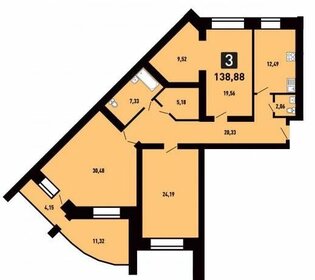 124,9 м², 3-комнатная квартира 18 672 550 ₽ - изображение 76