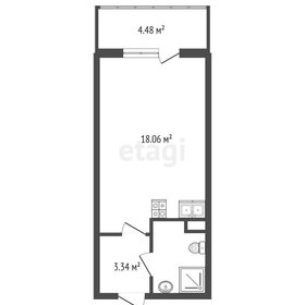 Квартира 25 м², студия - изображение 3