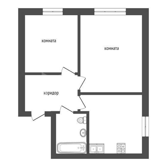 38,5 м², 1-комнатная квартира 4 900 000 ₽ - изображение 29