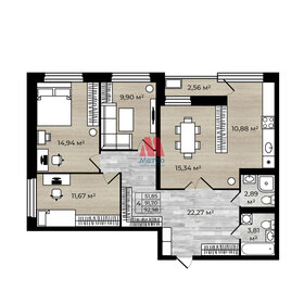 91,7 м², 4-комнатная квартира 9 286 803 ₽ - изображение 100