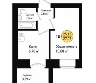 20,4 м², 1-комнатная квартира 799 000 ₽ - изображение 21