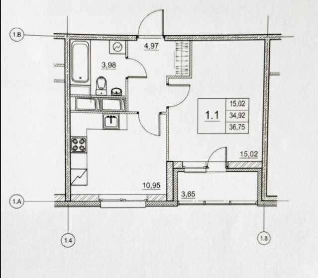 34 м², 1-комнатная квартира 10 600 000 ₽ - изображение 1