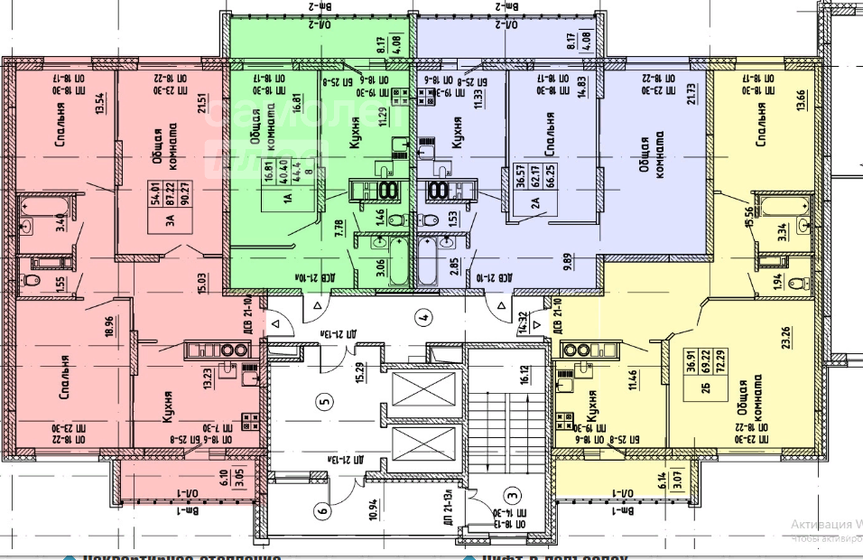 72,3 м², 2-комнатная квартира 6 651 600 ₽ - изображение 1