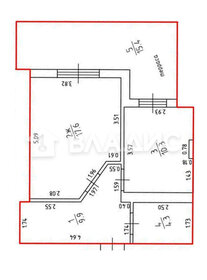 Квартира 56,5 м², 1-комнатная - изображение 1