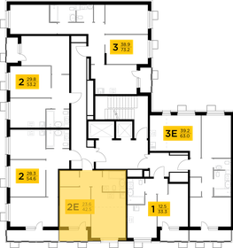 53 м², 2-комнатная квартира 7 600 000 ₽ - изображение 107