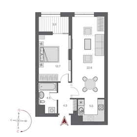 47,8 м², 2-комнатная квартира 11 600 000 ₽ - изображение 44