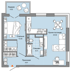 48 м², 2-комнатная квартира 6 721 188 ₽ - изображение 9