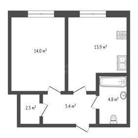 Квартира 40,8 м², 1-комнатная - изображение 1